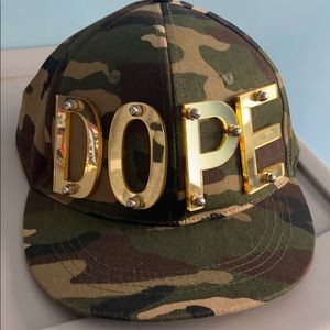 Army fatigue snap back hat